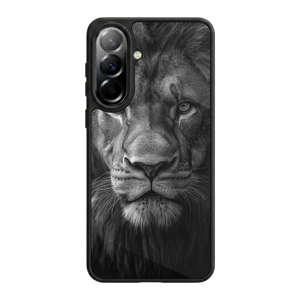 Samsung Galaxy A57 Uyumlu Aslan Tasarımlı Glossy Premium Kılıf