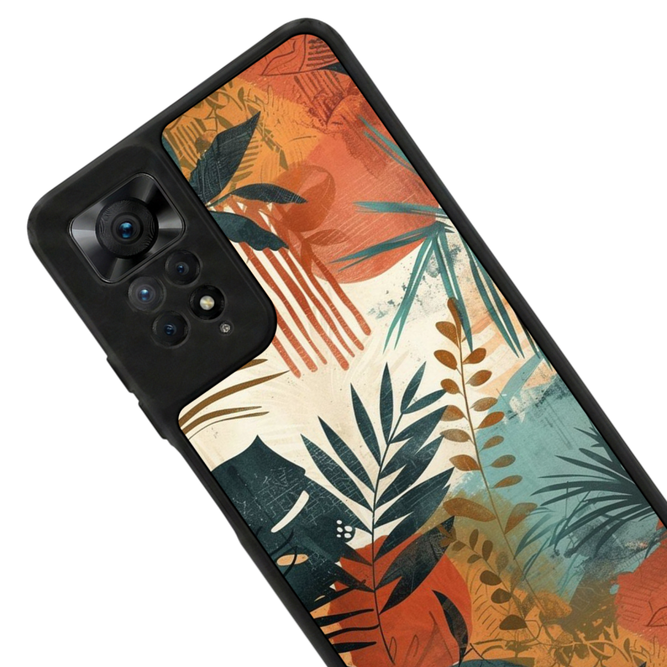 Xiaomi Redmi Note 11 Pro Uyumlu Botanik Tasarımlı Glossy Premium Kılıf