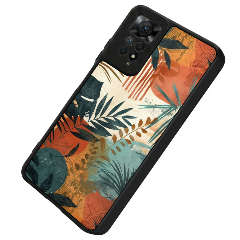 Xiaomi Redmi Note 11 Pro Uyumlu Botanik Tasarımlı Glossy Premium Kılıf