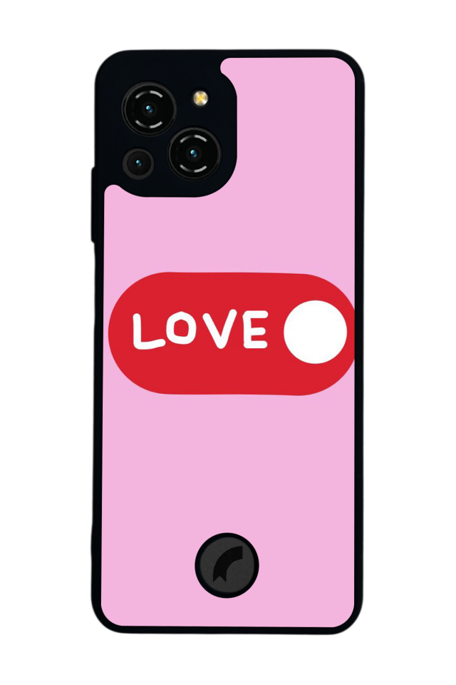 Reeder S23 Pro Max Uyumlu Kalp Love Tasarımlı Glossy Premium Kılıf