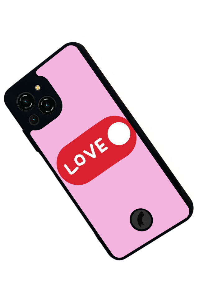 Reeder S23 Pro Max Uyumlu Kalp Love Tasarımlı Glossy Premium Kılıf