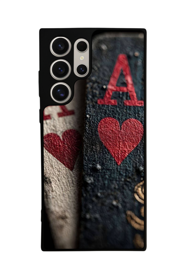 Samsung Galaxy S22 Ultra Uyumlu Kart Tasarımlı Glossy Premium Kılıf