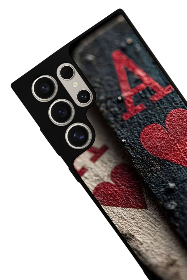 Samsung Galaxy S22 Ultra Uyumlu Kart Tasarımlı Glossy Premium Kılıf