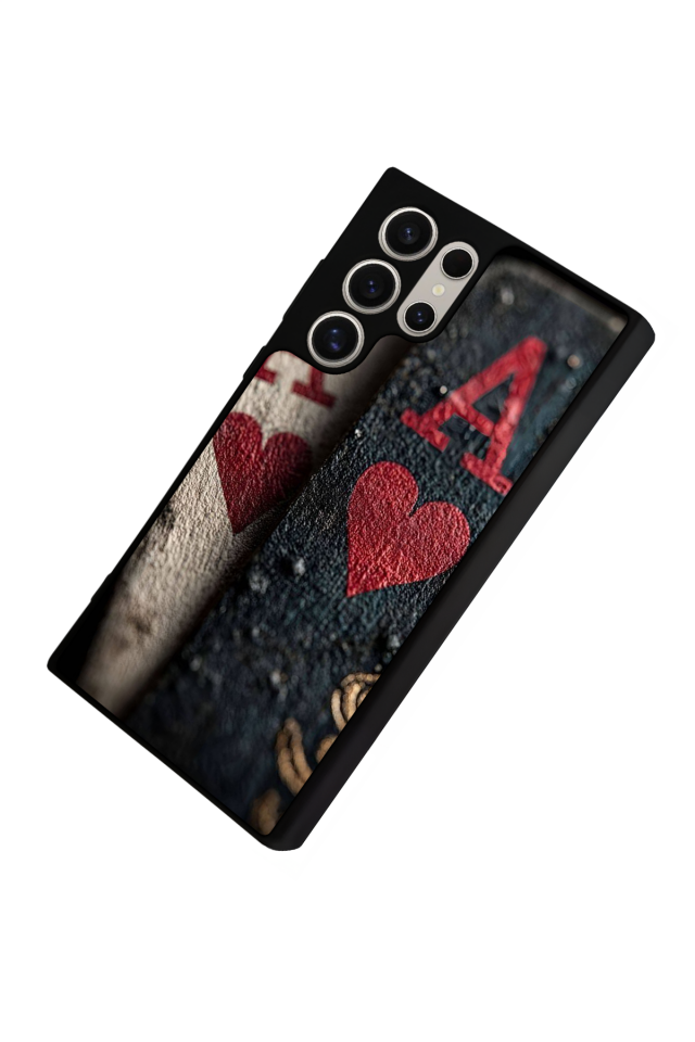 Samsung Galaxy S22 Ultra Uyumlu Kart Tasarımlı Glossy Premium Kılıf