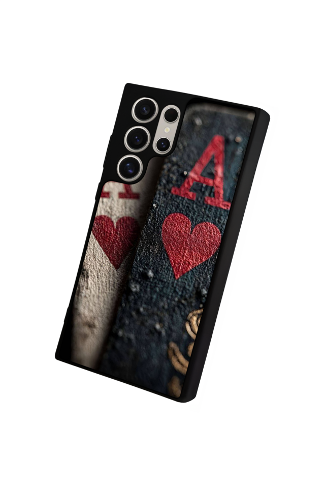 Samsung Galaxy S22 Ultra Uyumlu Kart Tasarımlı Glossy Premium Kılıf