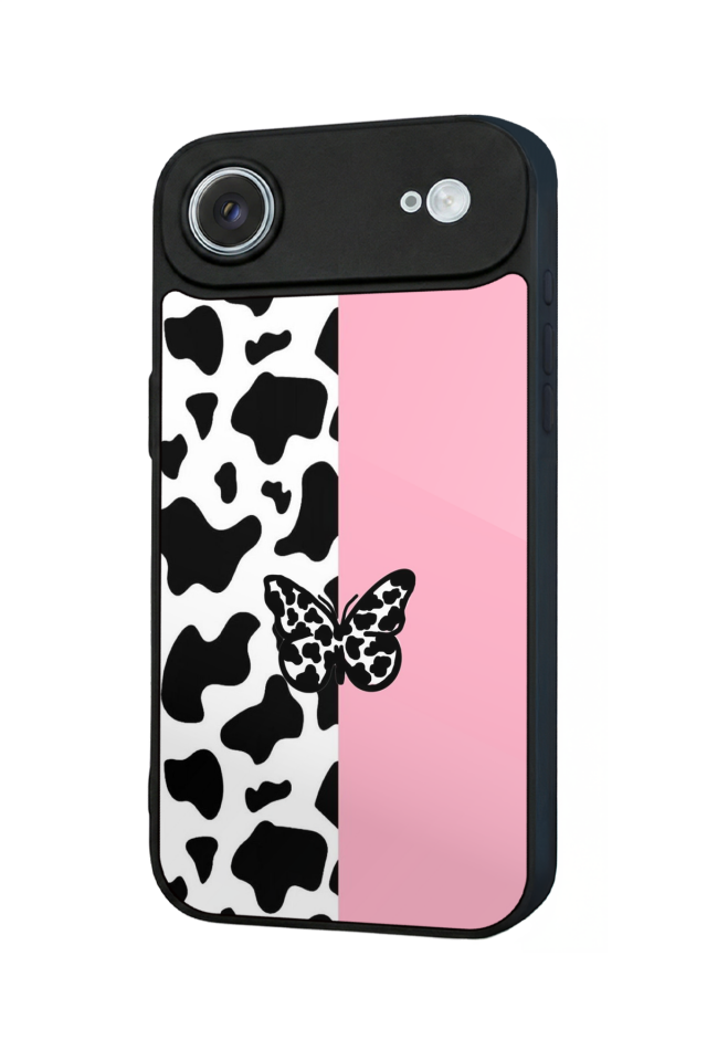iPhone 17 Air Uyumlu Kelebek Tasarımlı Glossy Premium Kılıf