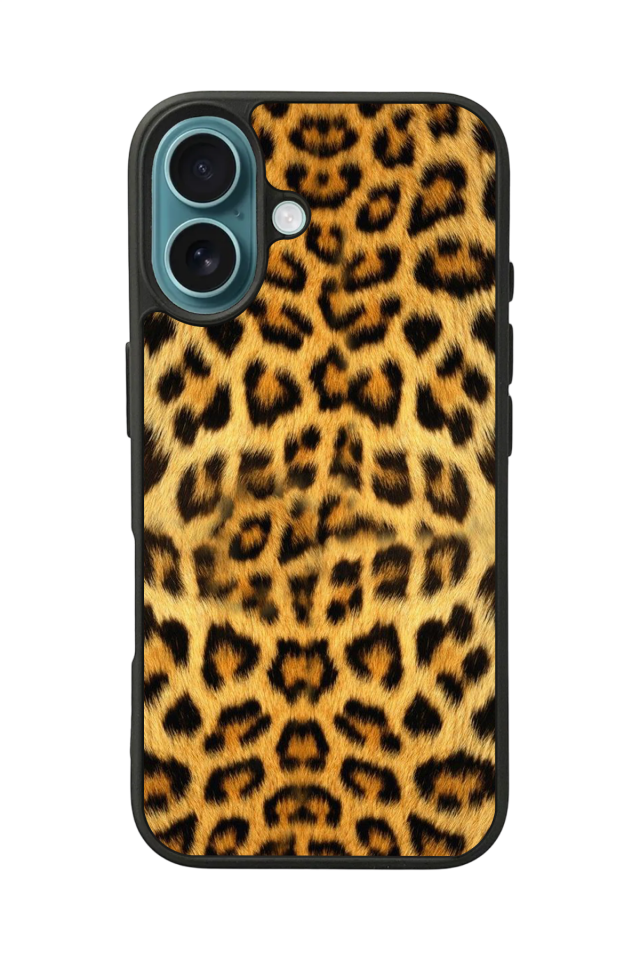 iPhone 16 Uyumlu Leopar Tasarımlı Glossy Premium Kılıf
