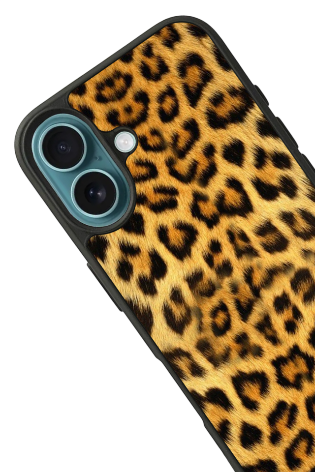 iPhone 16 Uyumlu Leopar Tasarımlı Glossy Premium Kılıf