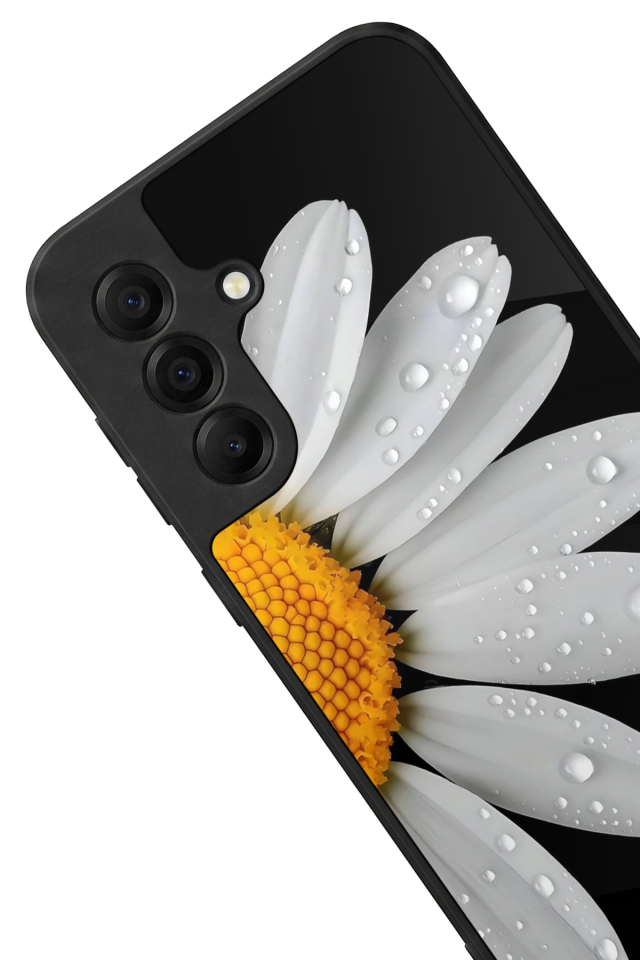 Samsung Galaxy A17 Uyumlu Papatya Tasarımlı Glossy Premium Kılıf