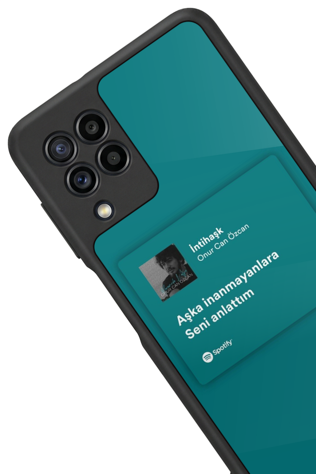 Samsung Galaxy M32 Uyumlu Sarki Sozleri Tasarımlı Glossy Premium Kılıf