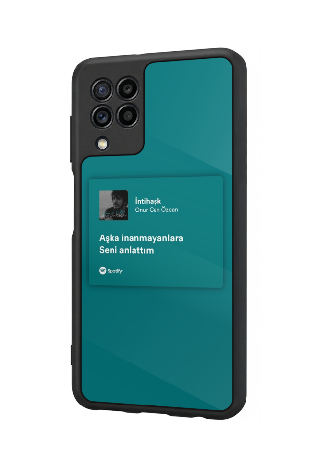 Samsung Galaxy M32 Uyumlu Sarki Sozleri Tasarımlı Glossy Premium Kılıf