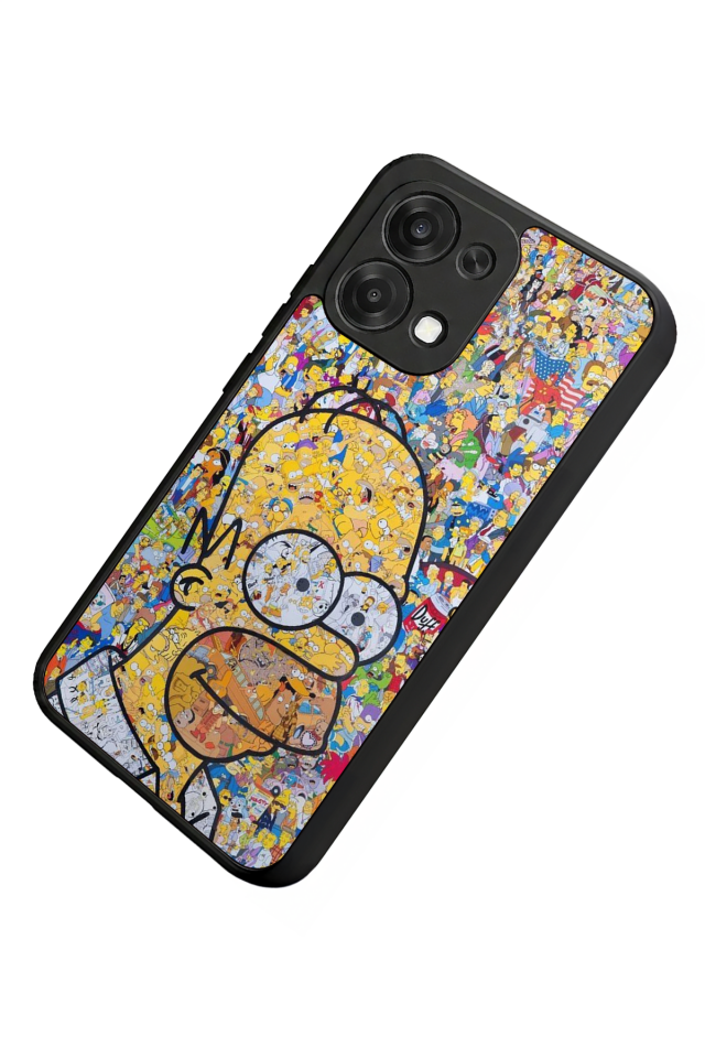 Oppo A6 Pro Uyumlu The Simpsons Tasarımlı Glossy Premium Kılıf