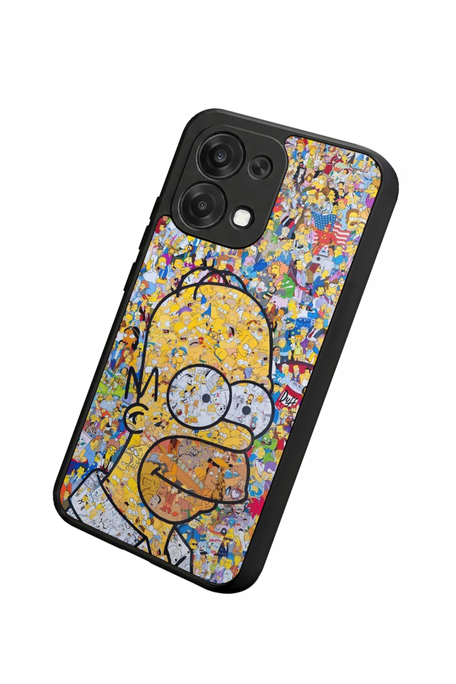 Oppo A6 Pro Uyumlu The Simpsons Tasarımlı Glossy Premium Kılıf