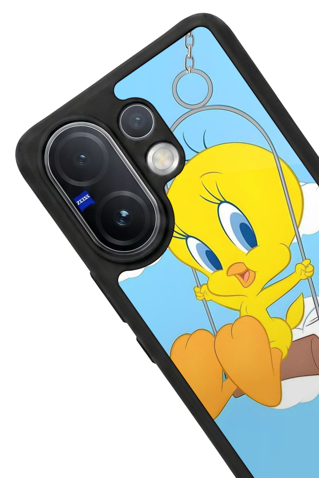 Vivo V60 Uyumlu Tweety Tasarımlı Glossy Premium Kılıf