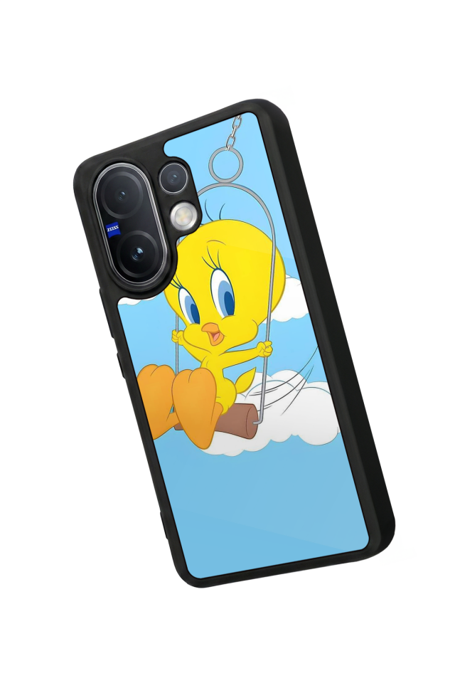 Vivo V60 Uyumlu Tweety Tasarımlı Glossy Premium Kılıf
