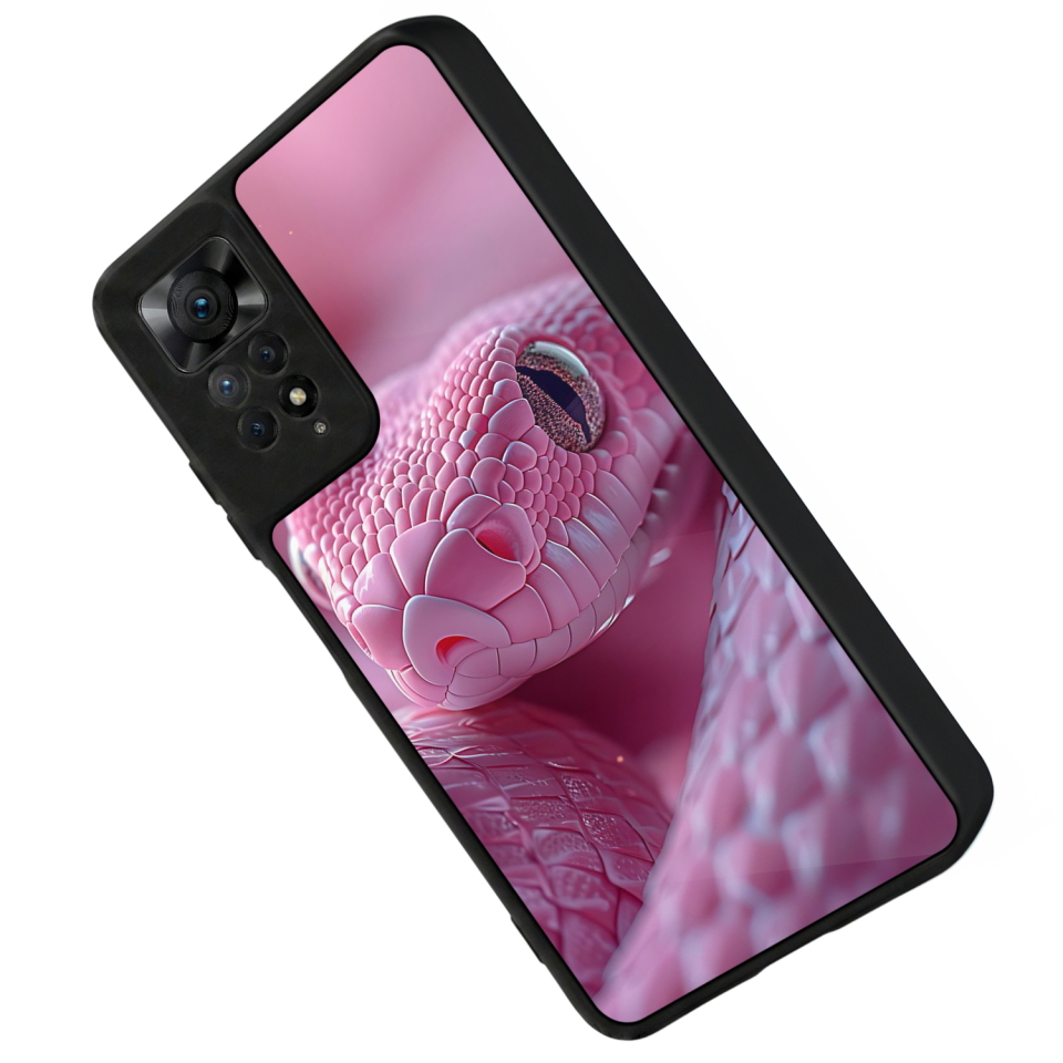 Xiaomi Redmi Note 12 Pro Uyumlu Yılan Tasarımlı Glossy Premium Kılıf