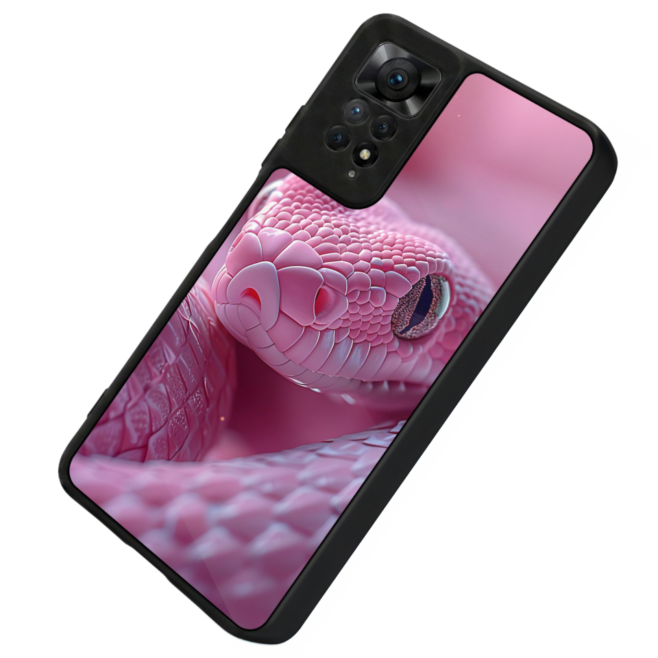 Xiaomi Redmi Note 12 Pro Uyumlu Yılan Tasarımlı Glossy Premium Kılıf
