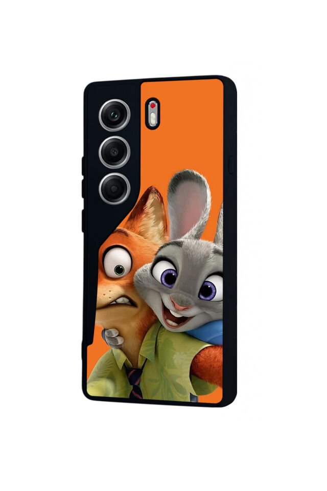 Tecno Camon 40 Uyumlu Zootropolis Tasarımlı Glossy Premium Kılıf
