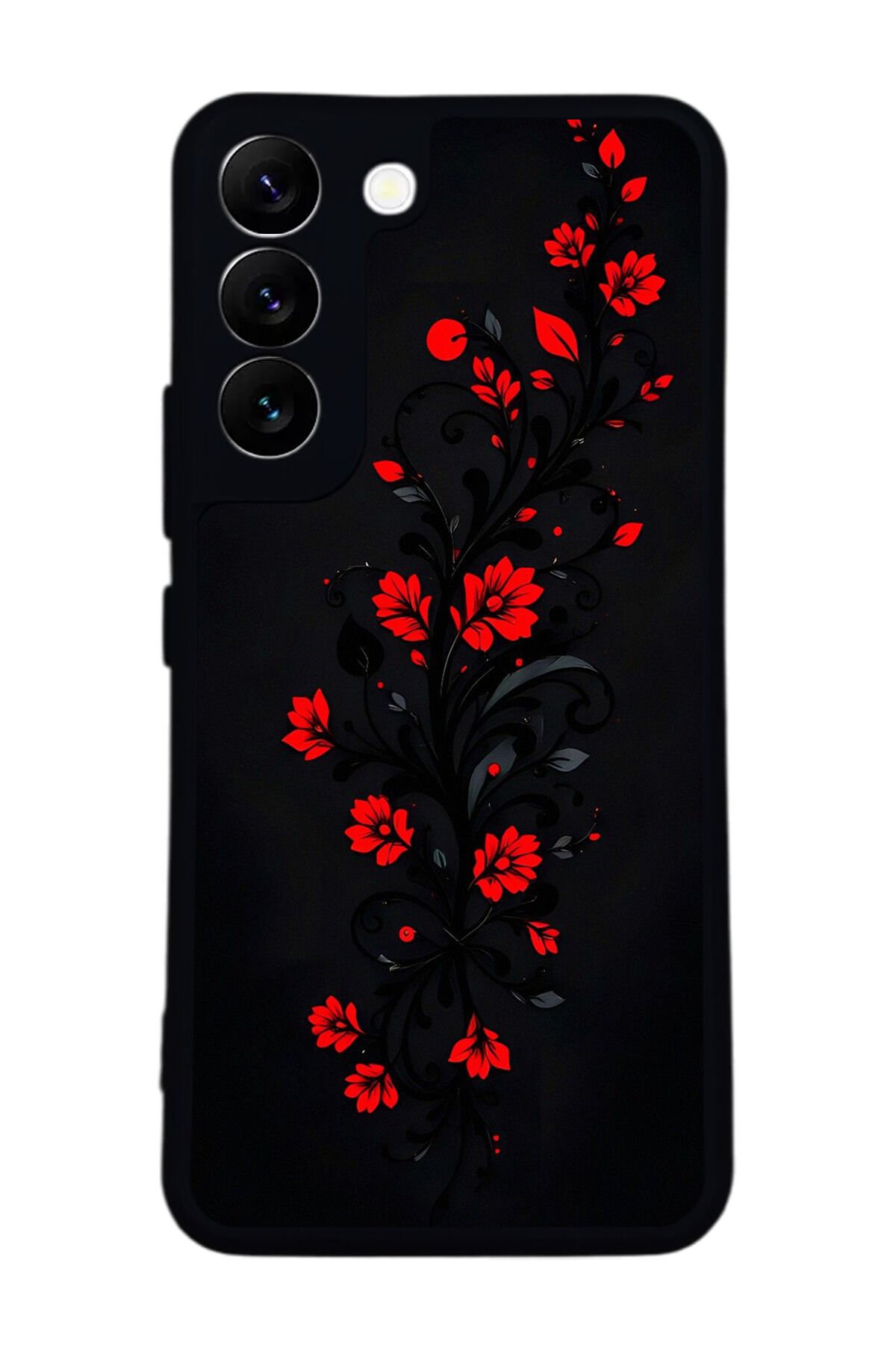 Samsung Galaxy S22 Uyumlu Floral Tasarımlı Glossy Premium Kılıf