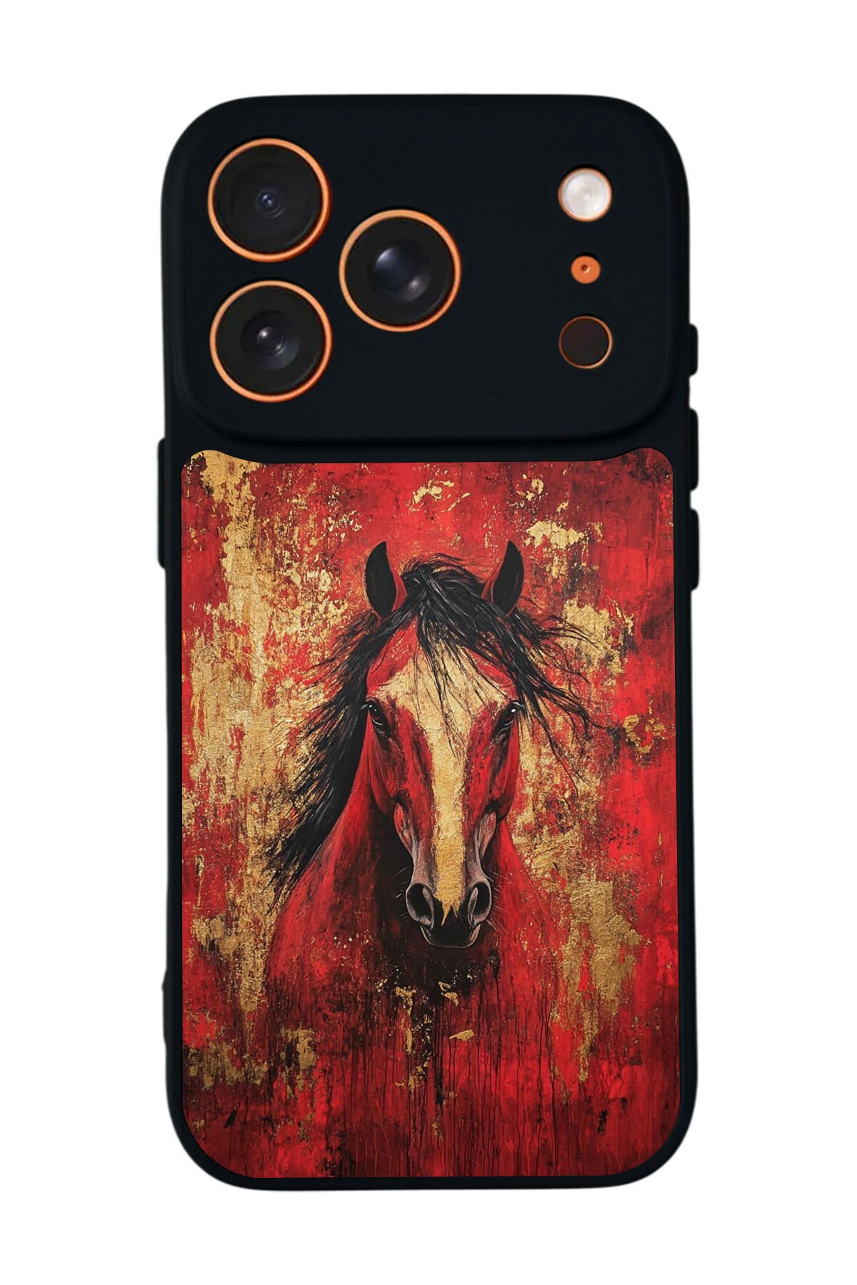 iPhone 17 Pro Max Uyumlu At Horse Tasarımlı Glossy Premium Kılıf