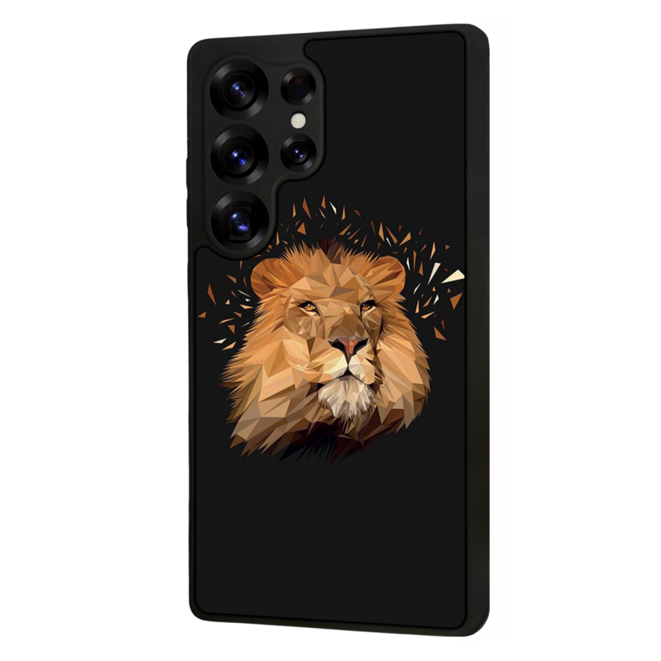 Samsung Galaxy S25 Ultra Uyumlu Aslan Tasarımlı Glossy Premium Kılıf