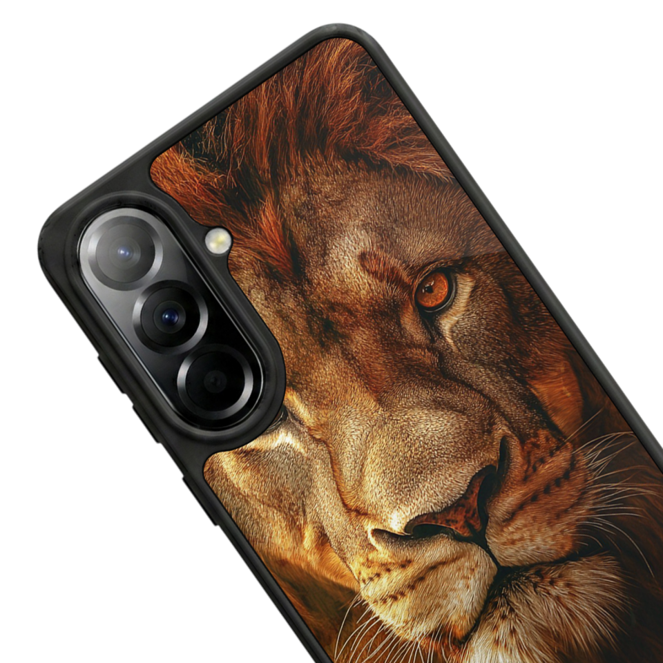 Samsung Galaxy A57 Uyumlu Aslan Tasarımlı Glossy Premium Kılıf