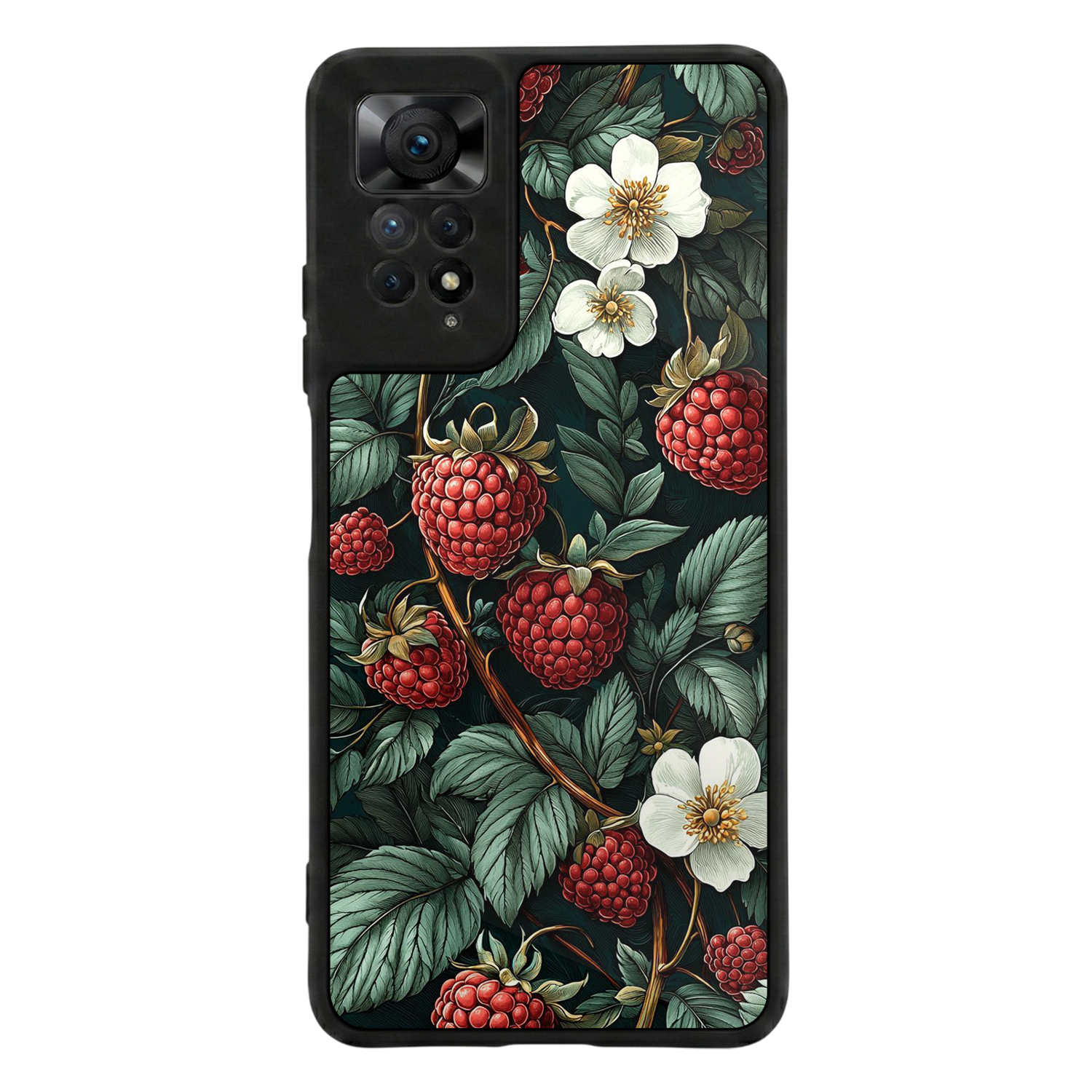 Xiaomi Redmi Note 11 Pro Uyumlu Botanik Tasarımlı Glossy Premium Kılıf