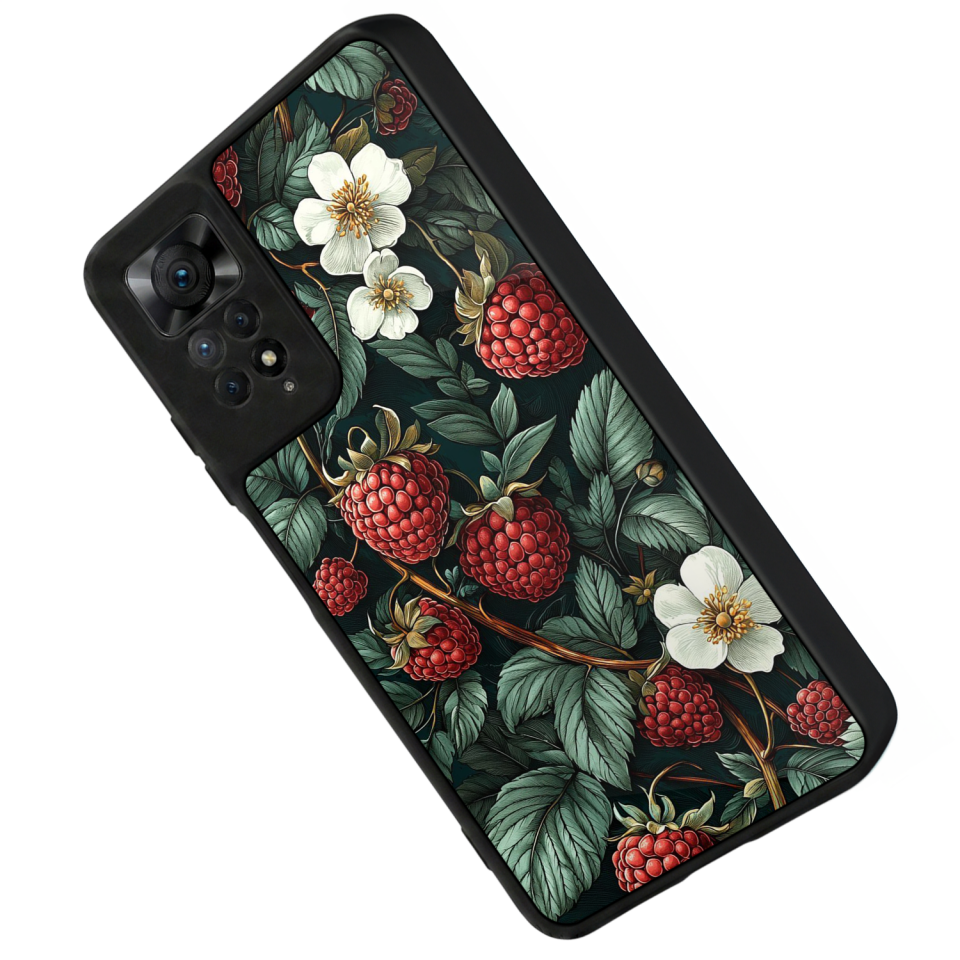 Xiaomi Redmi Note 11 Pro Uyumlu Botanik Tasarımlı Glossy Premium Kılıf