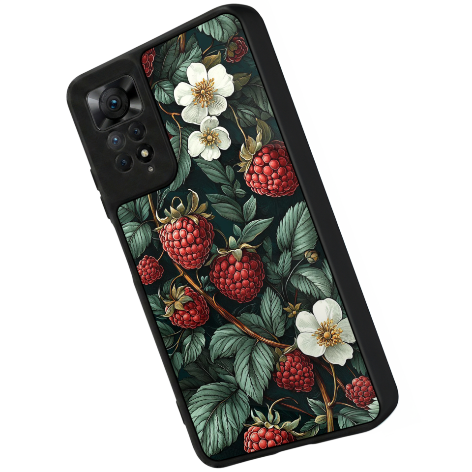Xiaomi Redmi Note 11 Pro Uyumlu Botanik Tasarımlı Glossy Premium Kılıf