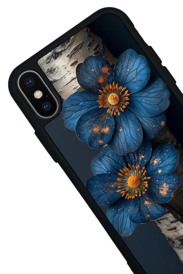 iPhone XS Max Uyumlu Cicek Tasarımlı Glossy Premium Kılıf