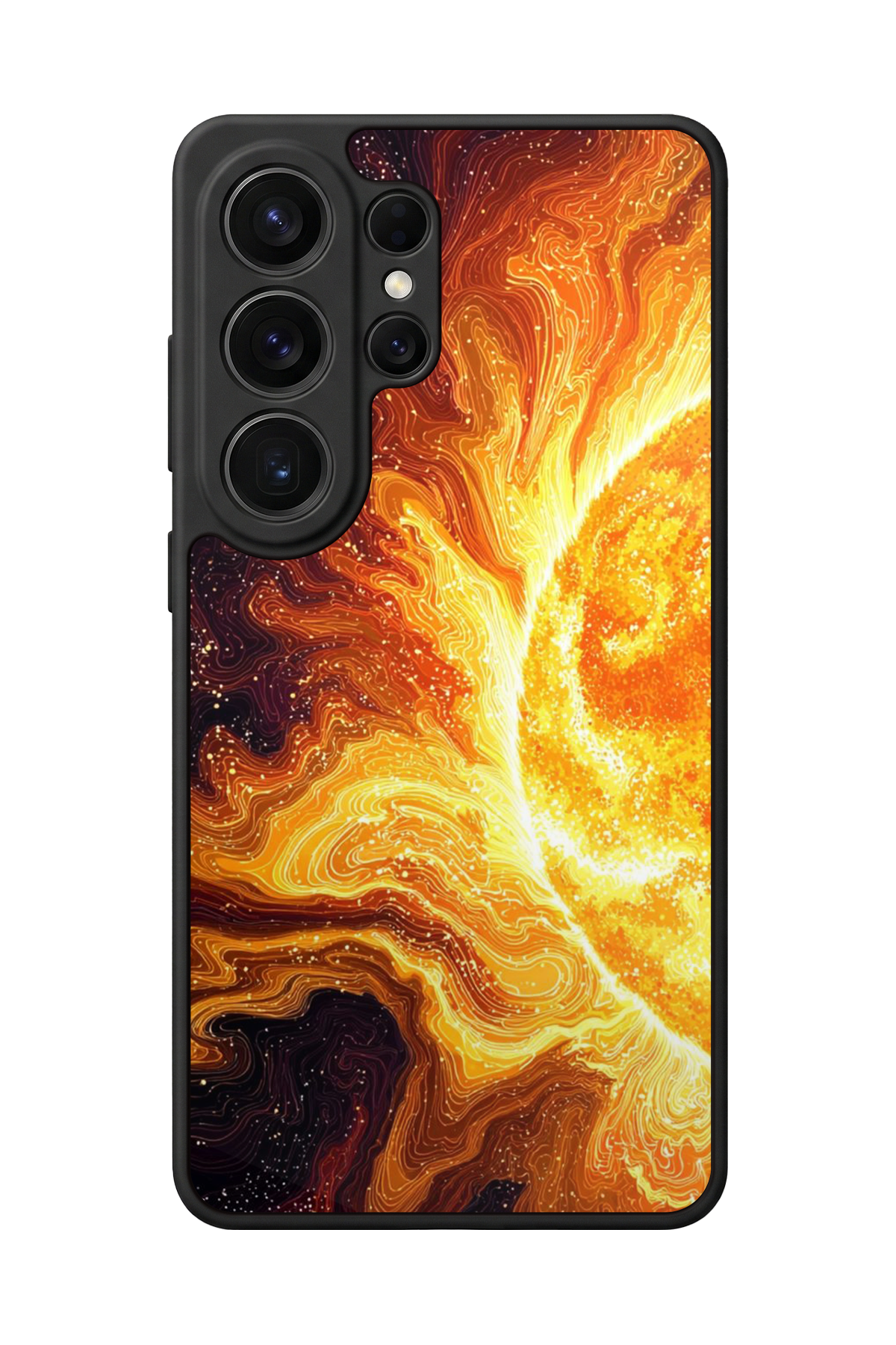 Samsung Galaxy S26 Ultra Uyumlu Güneş Tasarımlı Glossy Premium Kılıf