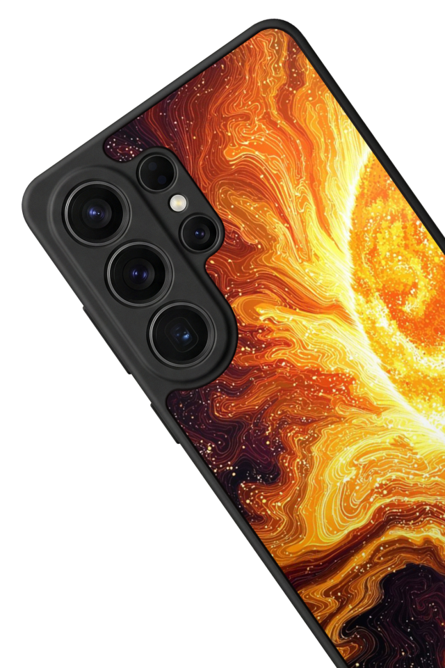 Samsung Galaxy S26 Ultra Uyumlu Güneş Tasarımlı Glossy Premium Kılıf