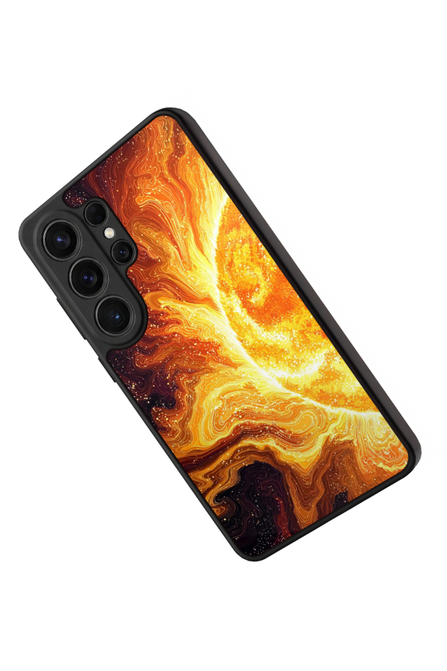 Samsung Galaxy S26 Ultra Uyumlu Güneş Tasarımlı Glossy Premium Kılıf