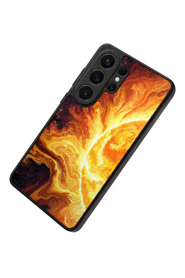 Samsung Galaxy S26 Ultra Uyumlu Güneş Tasarımlı Glossy Premium Kılıf