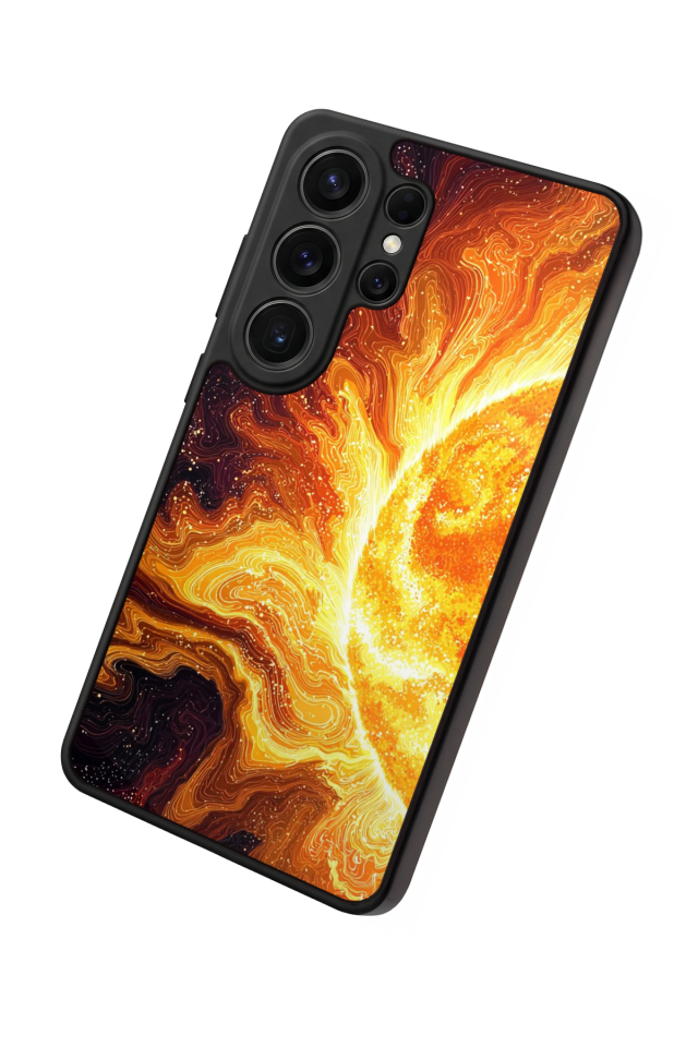 Samsung Galaxy S26 Ultra Uyumlu Güneş Tasarımlı Glossy Premium Kılıf