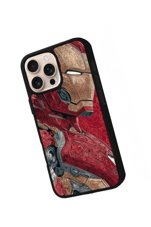 iPhone 14 Pro Uyumlu Iron Man ( Demir Adam ) Tasarımlı Glossy Premium Kılıf