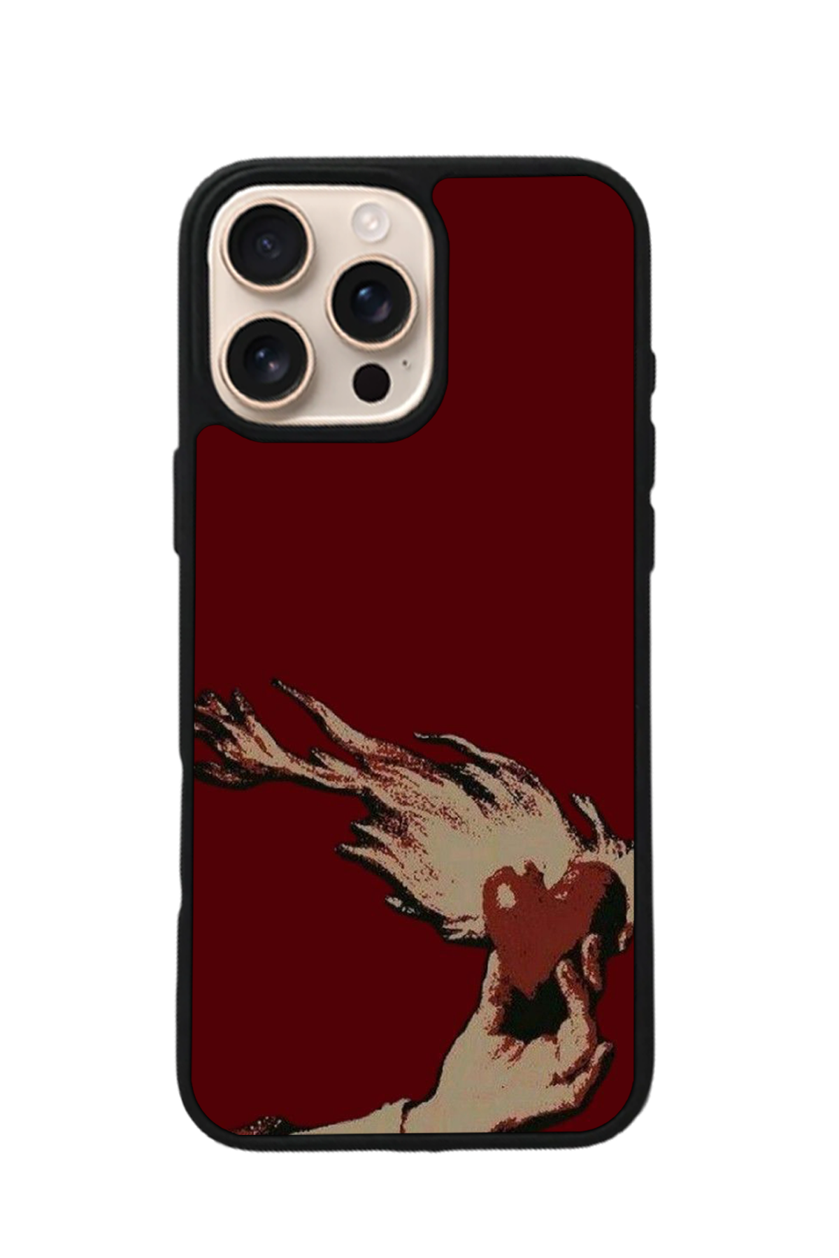 iPhone 15 Pro Max Uyumlu Kalp Love Tasarımlı Glossy Premium Kılıf