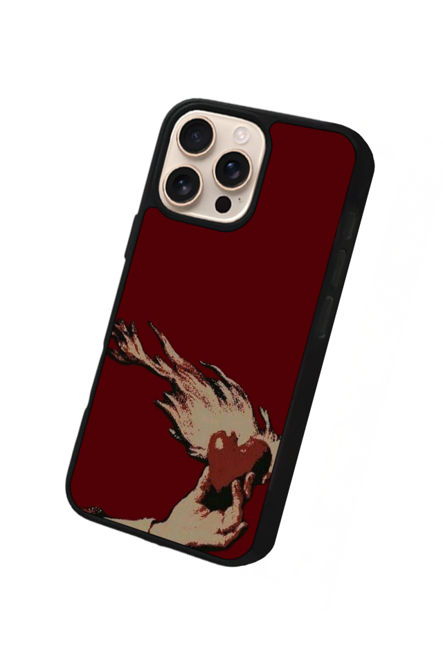 iPhone 15 Pro Max Uyumlu Kalp Love Tasarımlı Glossy Premium Kılıf