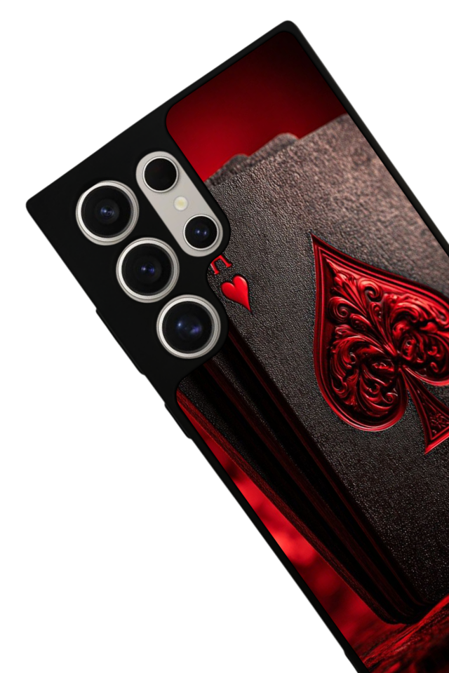 Samsung Galaxy S22 Ultra Uyumlu Kart Tasarımlı Glossy Premium Kılıf