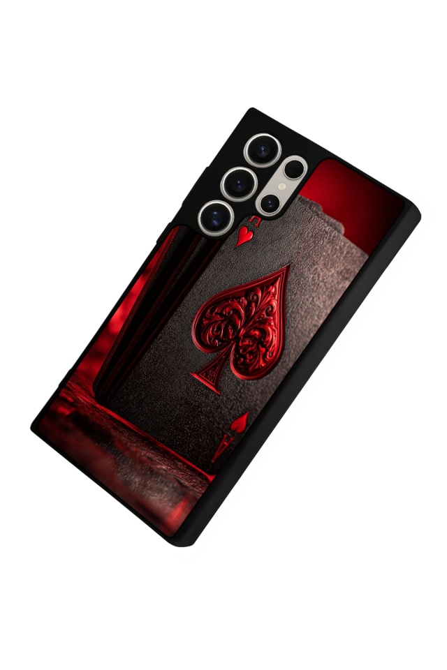 Samsung Galaxy S22 Ultra Uyumlu Kart Tasarımlı Glossy Premium Kılıf