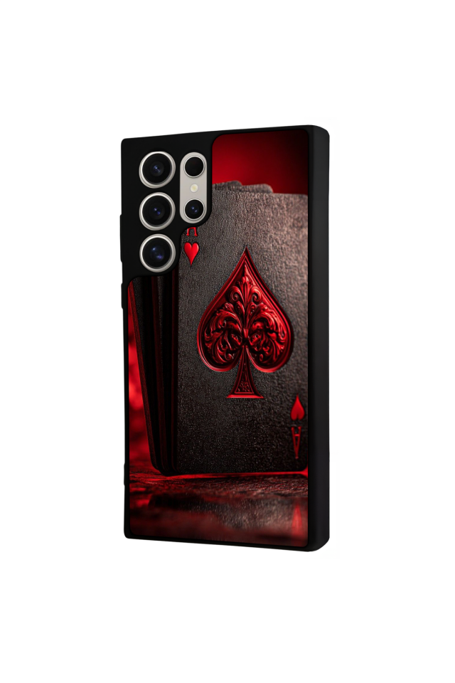 Samsung Galaxy S22 Ultra Uyumlu Kart Tasarımlı Glossy Premium Kılıf