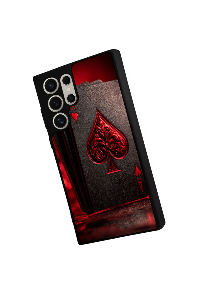 Samsung Galaxy S22 Ultra Uyumlu Kart Tasarımlı Glossy Premium Kılıf