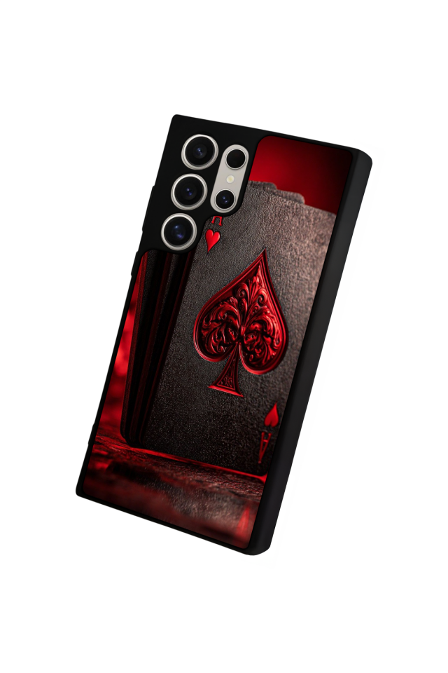 Samsung Galaxy S22 Ultra Uyumlu Kart Tasarımlı Glossy Premium Kılıf