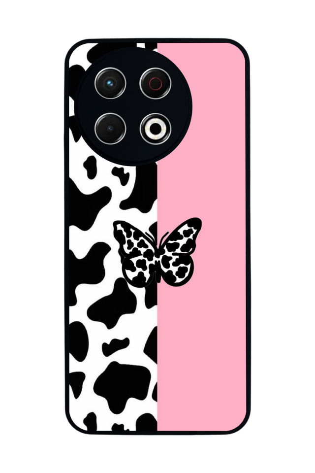 Tecno Spark 30 Pro Uyumlu Kelebek Tasarımlı Glossy Premium Kılıf