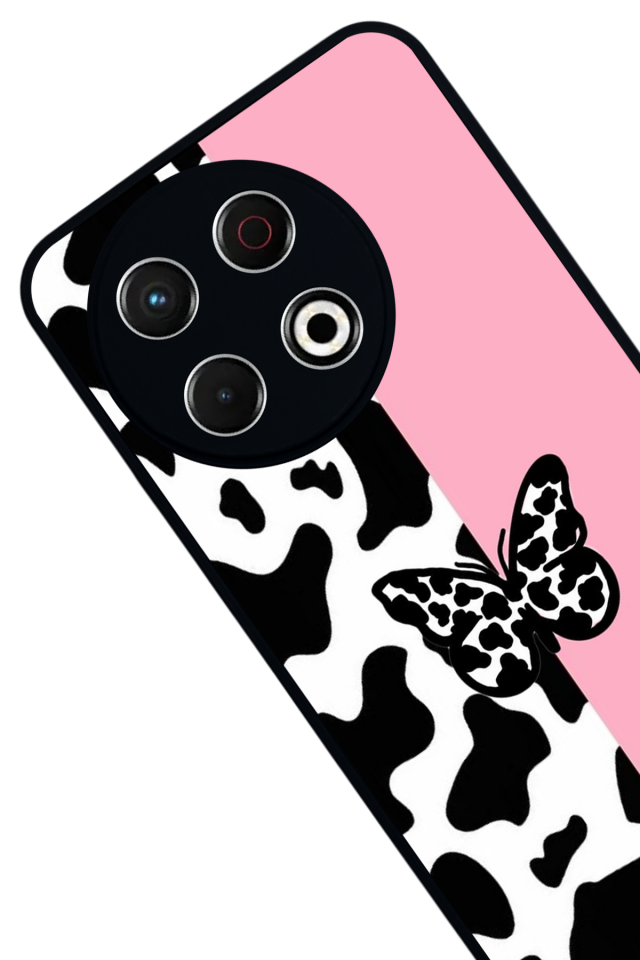 Tecno Spark 30 Pro Uyumlu Kelebek Tasarımlı Glossy Premium Kılıf