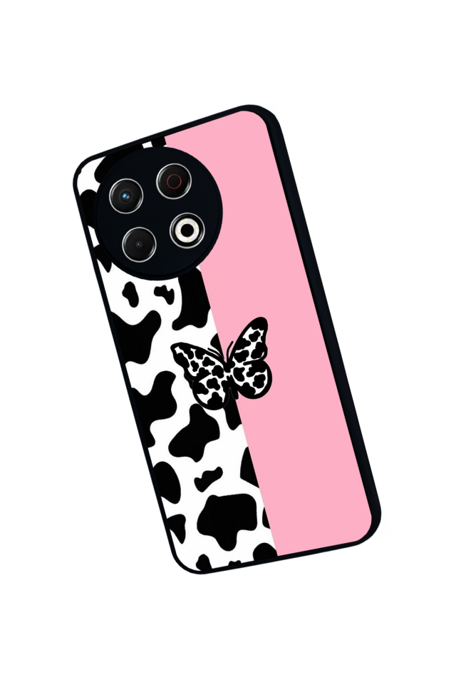 Tecno Spark 30 Pro Uyumlu Kelebek Tasarımlı Glossy Premium Kılıf