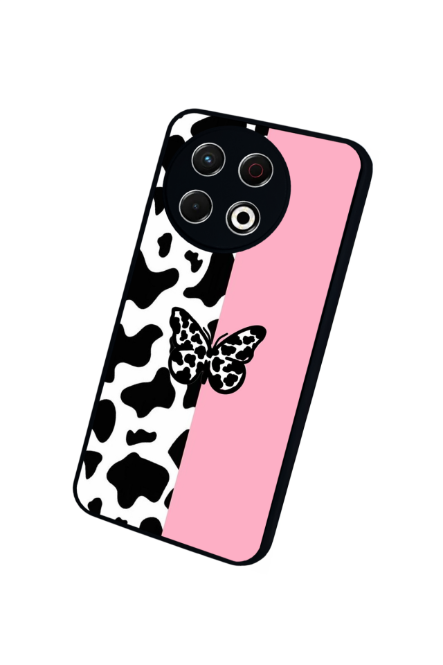 Tecno Spark 30 Pro Uyumlu Kelebek Tasarımlı Glossy Premium Kılıf