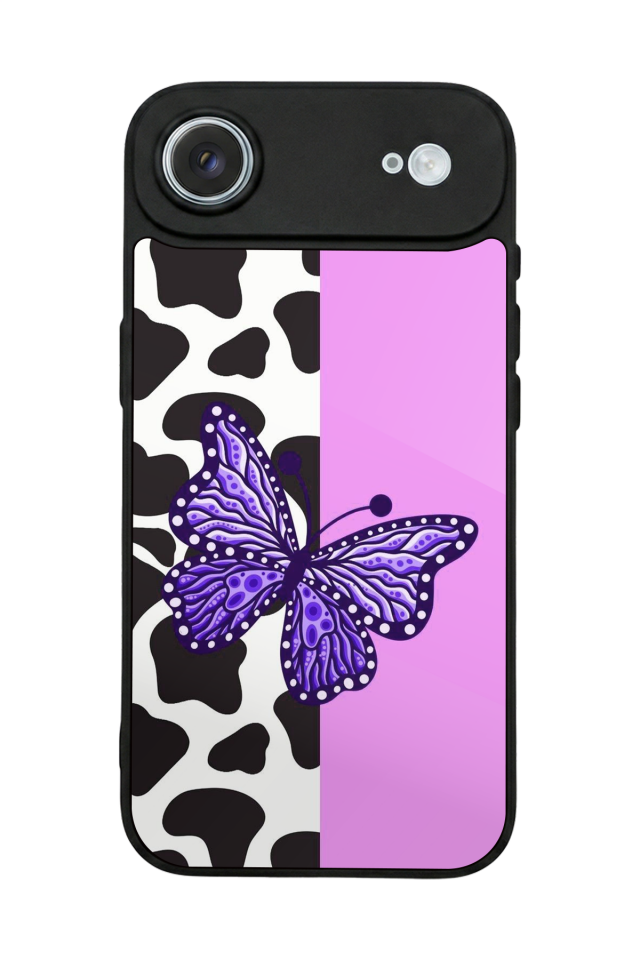 iPhone 17 Air Uyumlu Kelebek Tasarımlı Glossy Premium Kılıf