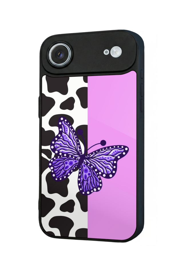 iPhone 17 Air Uyumlu Kelebek Tasarımlı Glossy Premium Kılıf