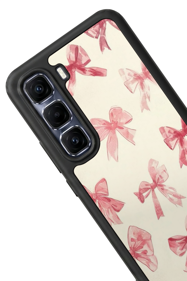 Infinix Hot 60 Pro Plus Uyumlu Kurdele Tasarımlı Glossy Premium Kılıf